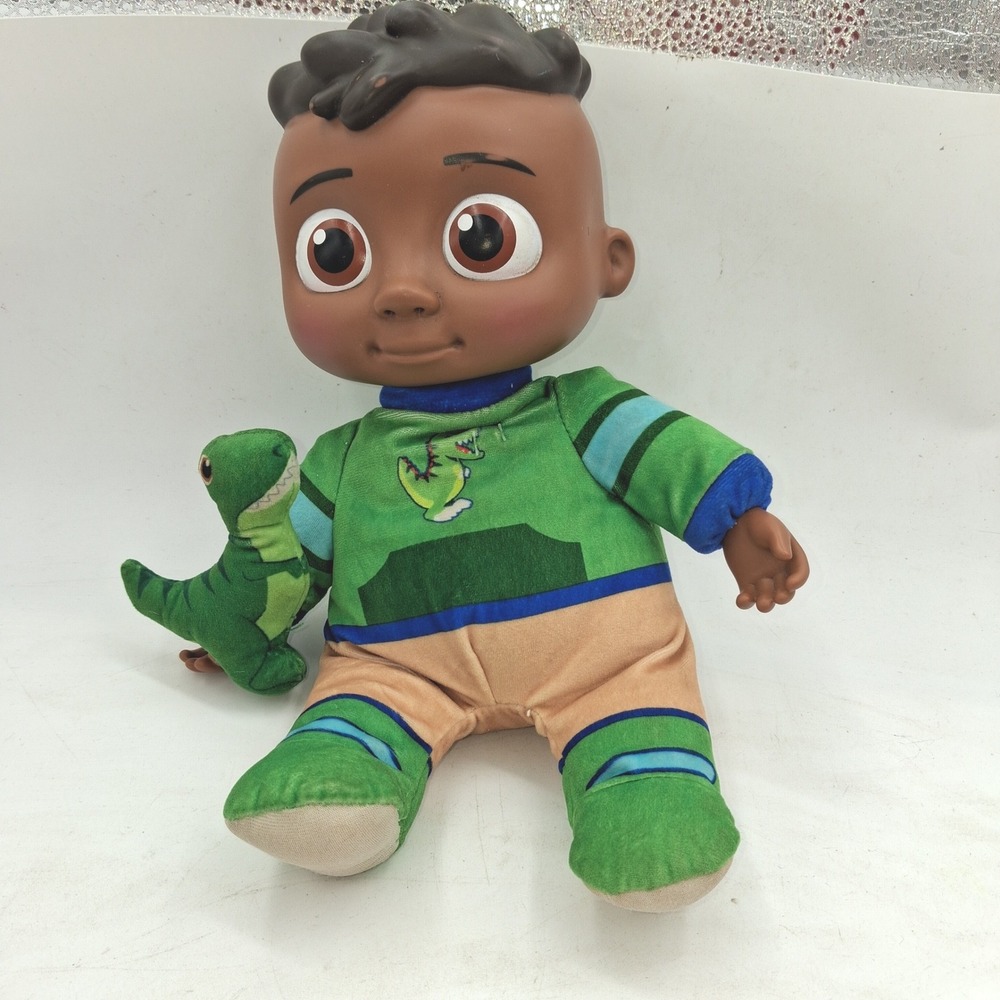 Cocomelon Bedtime Cody Plush Doll with Dinosaur Pajamas and Mini Dino Toy